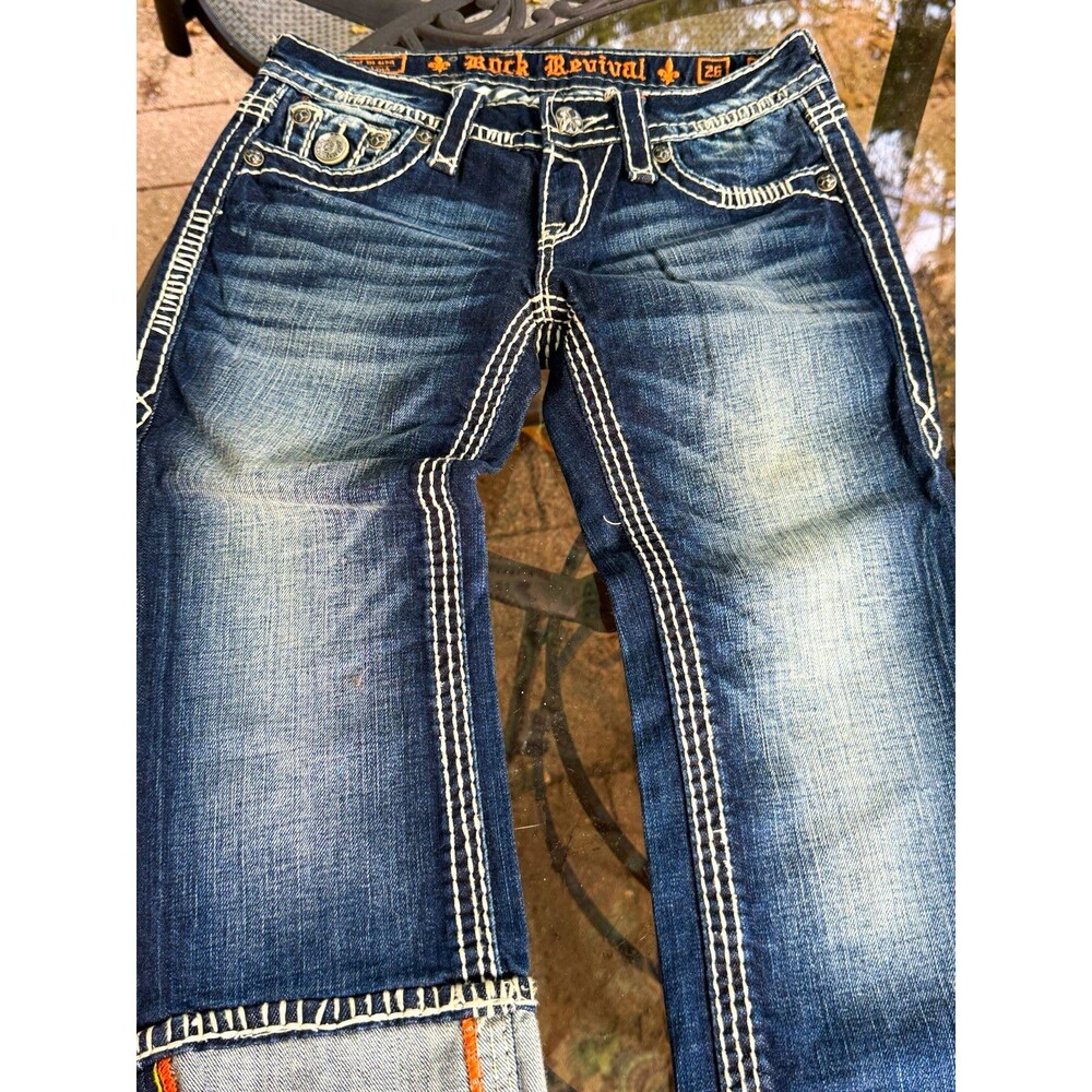 Rock Revival Keila Women's 26 Bermuda Denim Shorts Medium Wash Mid Rise 9"